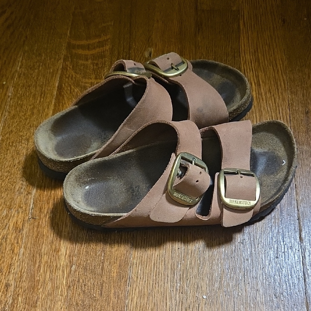 Pink Leather Arizona Birkenstock, Size 37